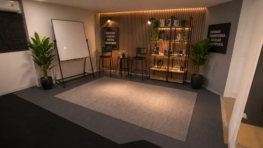 Auditório preparado para a imersão no Hub ilhaBRASIL